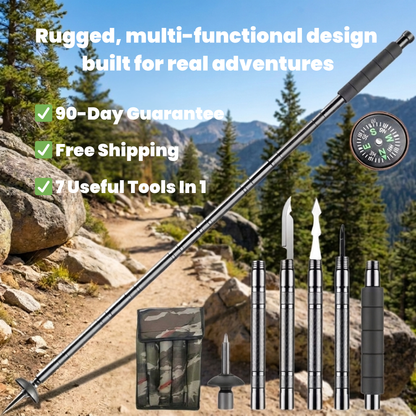 7-in-1 Tactical Trekking Pole