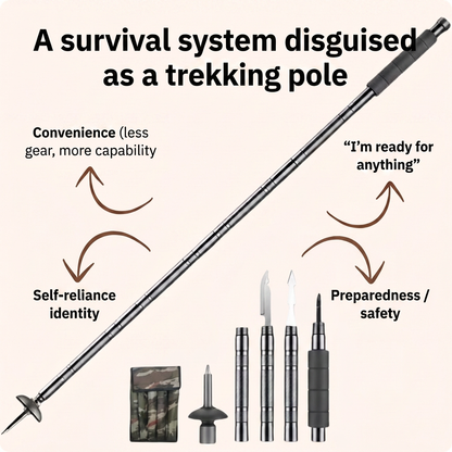 7-in-1 Tactical Trekking Pole